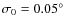 $\sigma_0 =0.05^{\circ}$