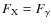 $F_{\rm X}= F_{\gamma}$