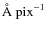 $\AA~{\rm pix}^{-1}$