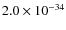 $2.0\times 10^{-34}$