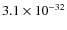 $3.1\times 10^{-32}$