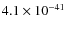 $4.1\times 10^{-41}$