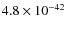 $4.8\times 10^{-42}$