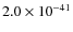 $2.0\times 10^{-41}$