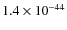 $1.4\times 10^{-44}$