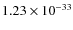 $1.23\times 10^{-33}$