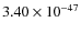 $3.40\times 10^{-47}$