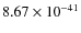$8.67\times 10^{-41}$