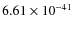 $6.61\times 10^{-41}$