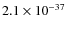 $2.1\times 10^{-37}$