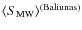 $\langle S_{\rm MW} \rangle ^{(\rm Baliunas)}$