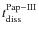 $t_{\rm diss}^{\rm Pap-III}$