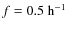 $f=0.5~ {\rm h}^{-1}$