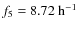 $f_{5}=8.72~ {\rm h}^{-1}$