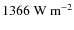 $1366 \ {\rm W~m^{-2}}$
