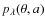 $p_\lambda(\theta,a)$