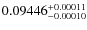 $ 0.09446^{\rm +0.00011}_{-0.00010}$