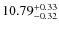 $10.79^{\rm +0.33}_{-0.32}$