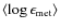 $\langle \log \epsilon_{\rm met} \rangle$