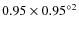 $0.95\times 0.95\ensuremath{^{\circ}} {^2}$