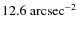 $12.6~\rm arcsec^{-2}$