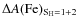 $\Delta A(\rm Fe)_{S_H=1+2}$