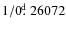 $1/0\hbox{$.\!\!^{\rm d}$ }26072$