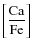 $\displaystyle {\rm\left[\frac{Ca}{Fe}\right]}$