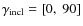 $\gamma_{\rm incl}=[0,~90]$