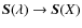 $\vec S(\lambda) \rightarrow \vec S(X)$