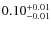 $\rm0.10^{+0.01}_{-0.01}$