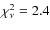 $\chi^{2}_{\nu} = 2.4$
