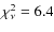 $\chi^{2}_{\nu} = 6.4$