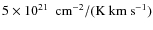 $5\times10^{21}~~{\rm cm^{-2}/(K{\rm\ km \ s^{-1}})}$