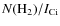 $N({\rm H}_2) / I_{\rm C {\sc i}}$