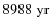 $8988~{\rm yr}$