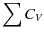 $\displaystyle \sum{}C_V$