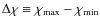 $\Delta{}\chi\equiv{}\chi_{{\rm max}}-\chi_{{\rm min}}$