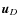 $\vec{u}_D$
