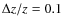 $\Delta z/z=0.1$
