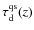 $\tau^{\rm qs}_{\rm d}(z)$