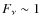 $F_\nu\sim 1$