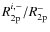 $R^{i,-}_{\rm 2p}/R^{-}_{\rm 2p}$
