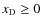 ${{x_{\rm D}}}\geq 0$