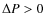 $\Delta P>0$