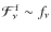 $\mathcal{F}^{\rm f}_\nu\sim f_\nu$