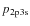 $p_{\rm 2p3s}$