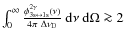 $\int_0^\infty \frac{\phi^{2\gamma}_{\rm 3s\leftrightarrow 1s}(\nu)}{4\pi~\Delta\nu_{\rm D}}{~\rm d}\nu{~\rm d}\Omega\ga 2$