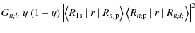 $\displaystyle G_{n_il_i}~y~(1-y) \left\vert\left< R_{\rm 1s}~ \vert~ r ~\vert ~...
...} \right>\left< R_{n_i\rm p} ~\vert~ r~ \vert~ R_{n_i I_i} \right>\right\vert^2$