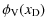 $\displaystyle %
\phi_{\rm V}({{x_{\rm D}}})$